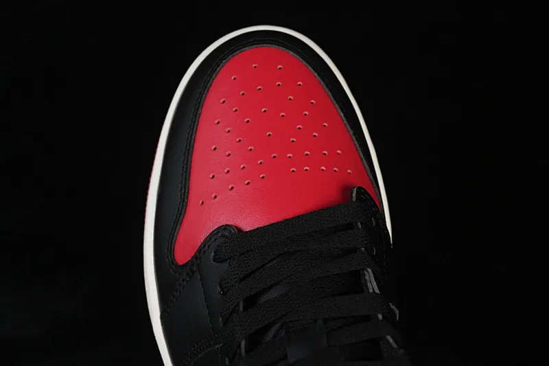 All categories Air Jordan Jordan series basketball shoes Air Jordan 1 Low Air Jordan 1 Low "Black And Red" AJ1 Joe 1 black and red low-top basketball shoes DC0774-061